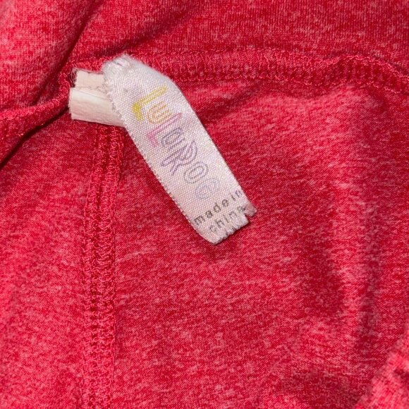Lularoe Buttery Soft Leggings-Heathered Red-OS-GUC - Picture 4 of 5